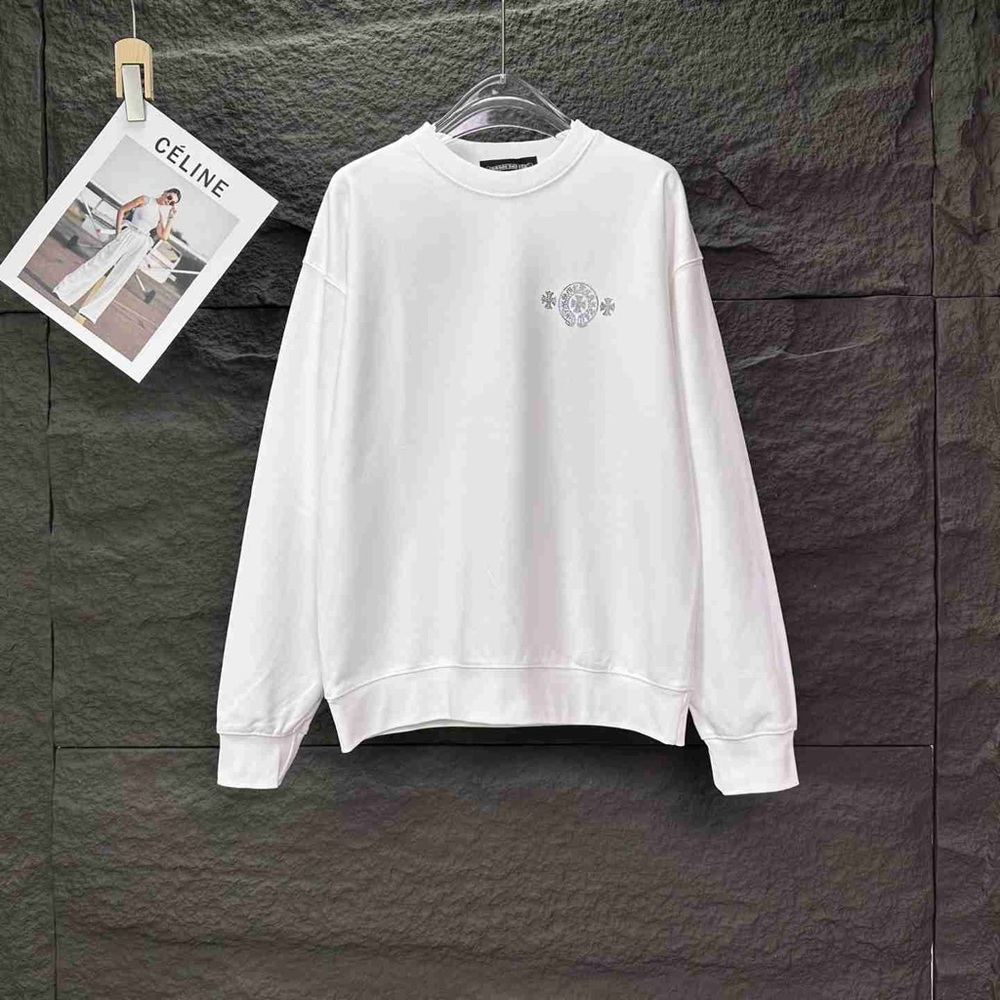 Chrome Hearts Classic White Crewneck Sweater